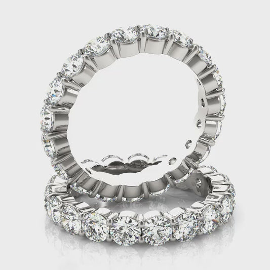1/2 CTW Round Natural Diamond Eternity Band